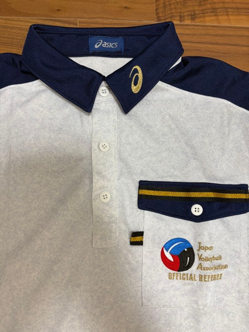 【美品】アシックス バレーボール公式レフェリーウェア (長袖/Lサイズ)
