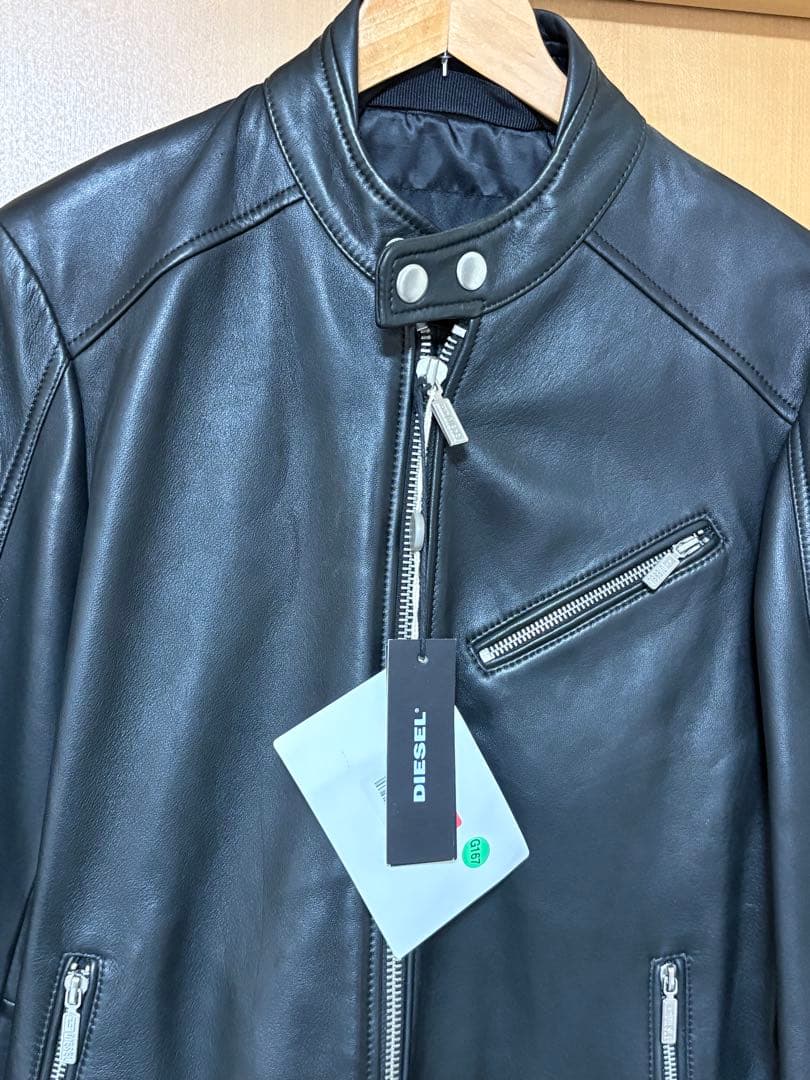 【未使用品】ディーゼル　シングルライダース　シープスキン　Mサイズ