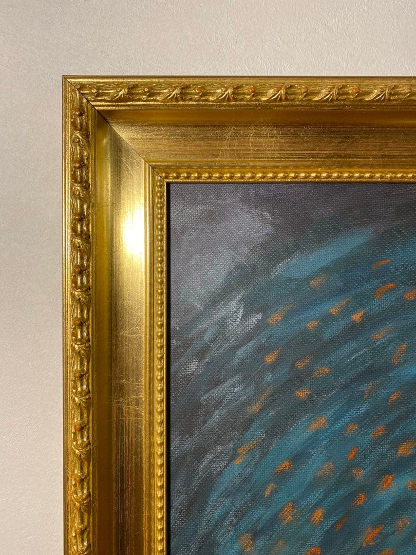 ゴッホピカチュウ キャンバス XL 95×75 金枠 xl