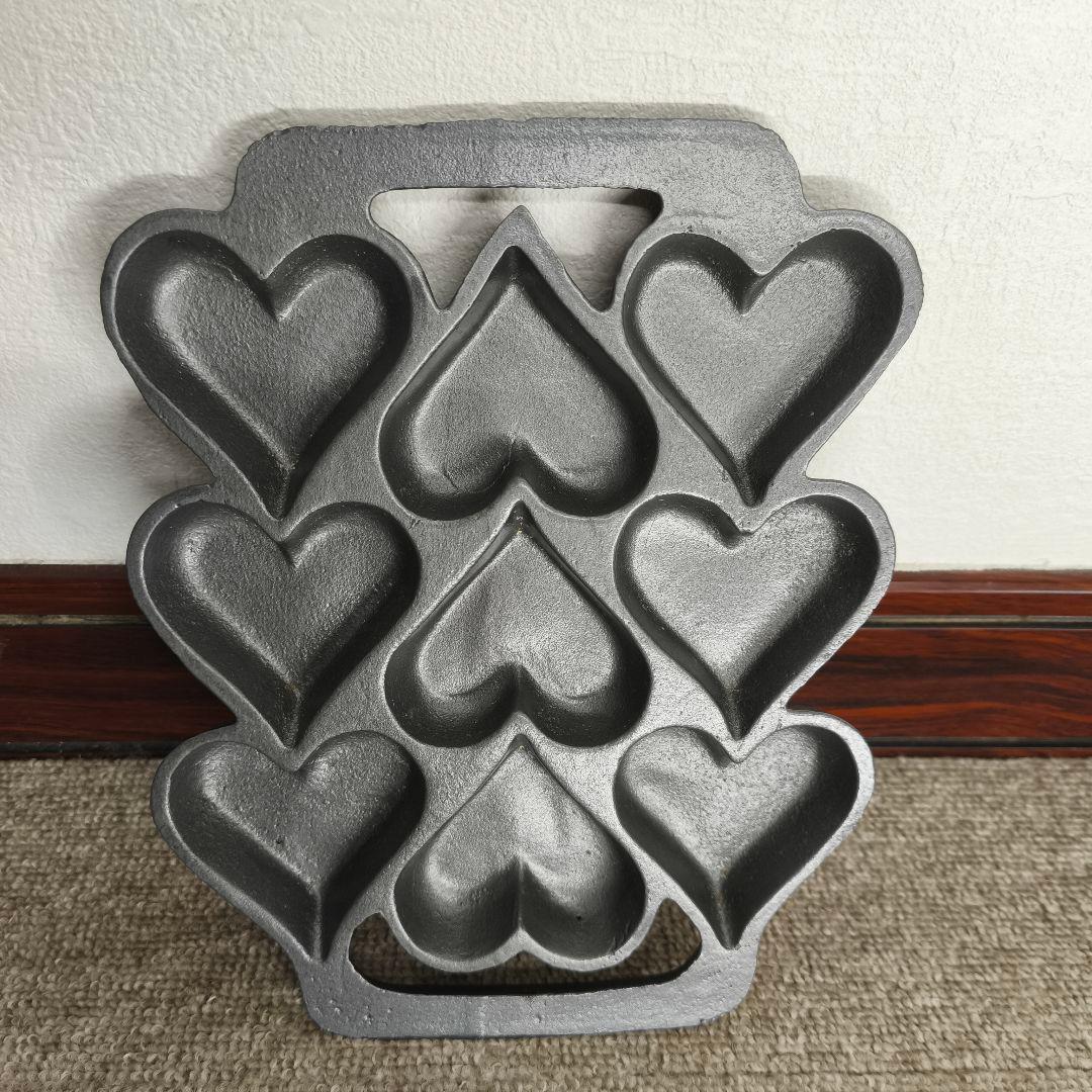 鋳鉄　ハート　マフィン型　菓子作り　製菓