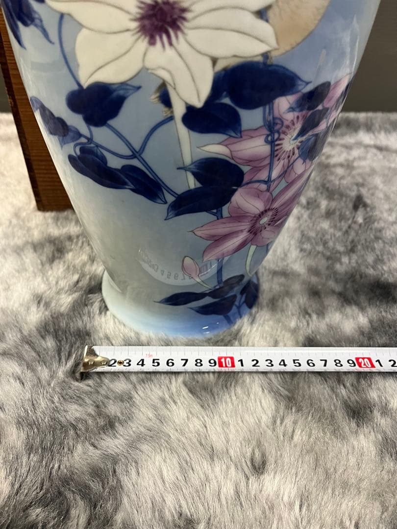 深川製磁　花瓶　高さ38cm　宮内庁御用達 深川