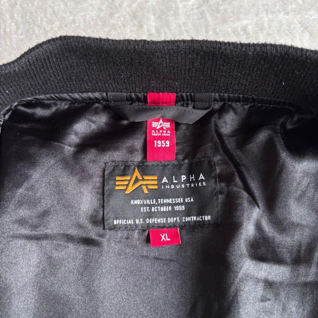 ✨️美品✨️ ALPHA INDUSTRIES MA-1 XLサイズ ブラック