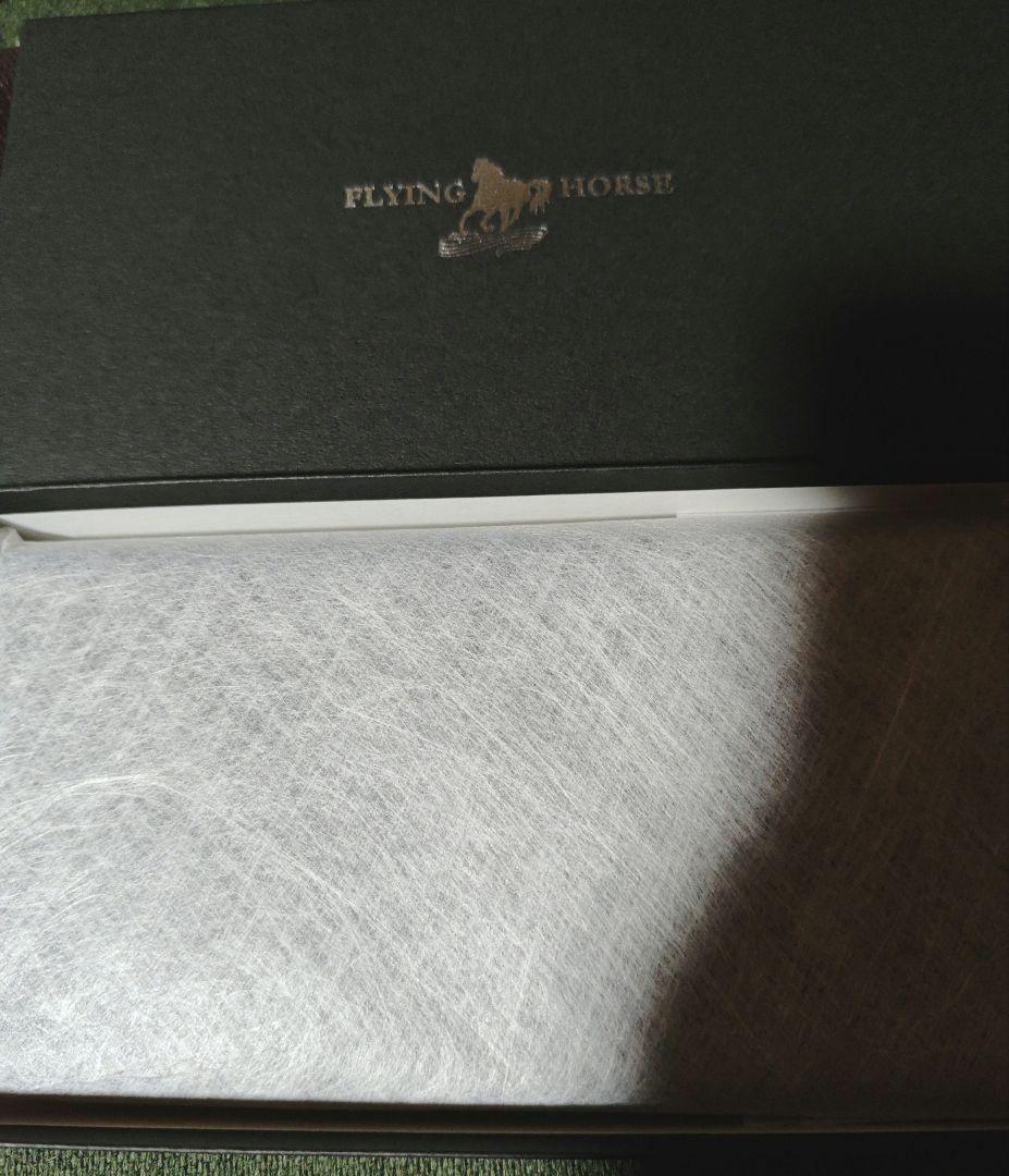 FLYING HORSE コードバン純札長財布 小銭入れなし