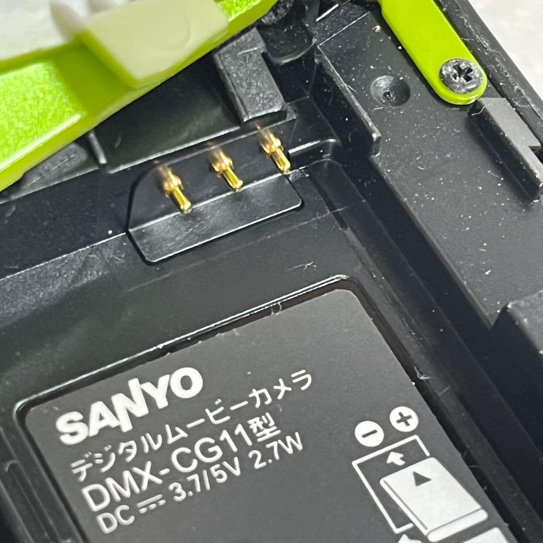 SANYOデジタルムービーカメラ　Xacti DMX-CG11グリーン