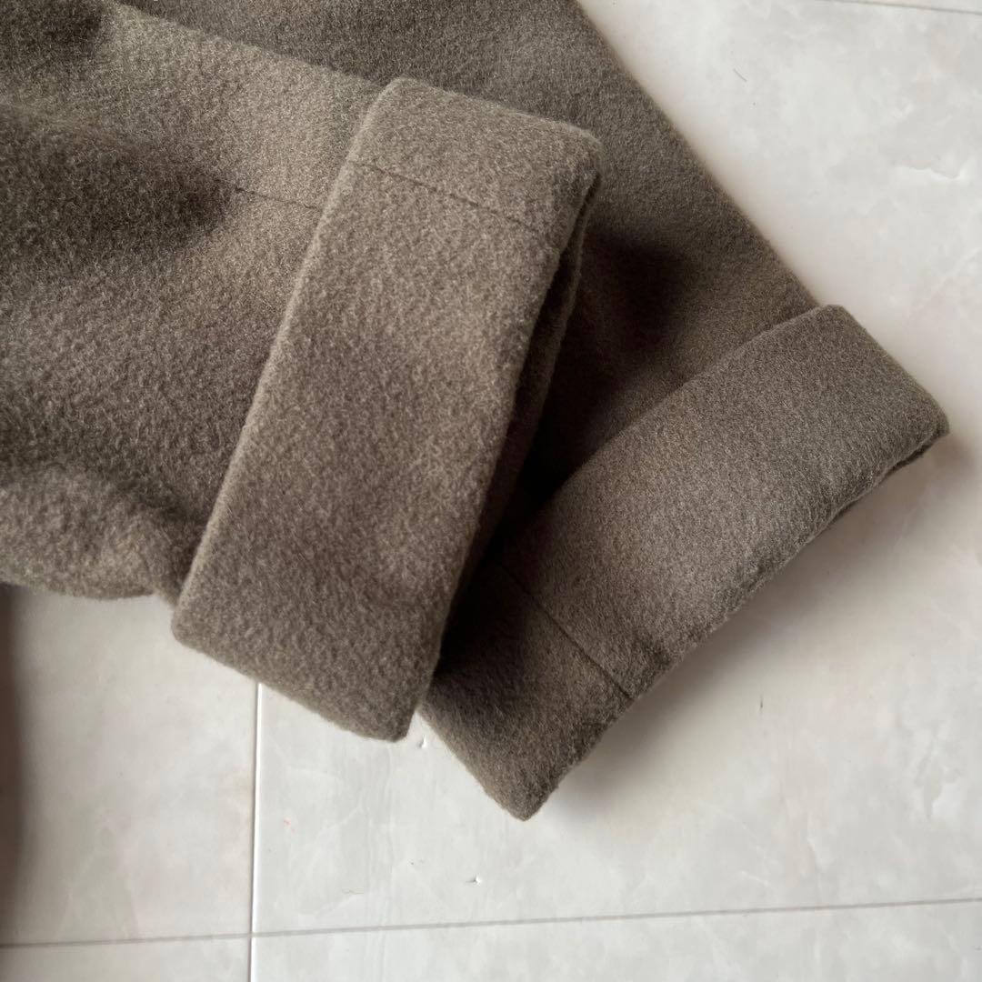 SHIPS Colors シップス カラーズ ウール ベルテッドコート グレーM