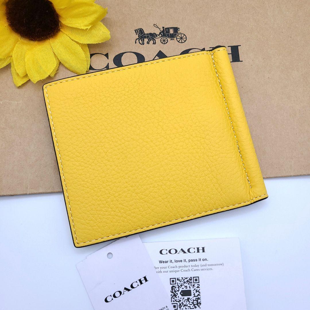 COACH マネークリップ 新品 カナリー レザー 最新作 限定品 メンズ