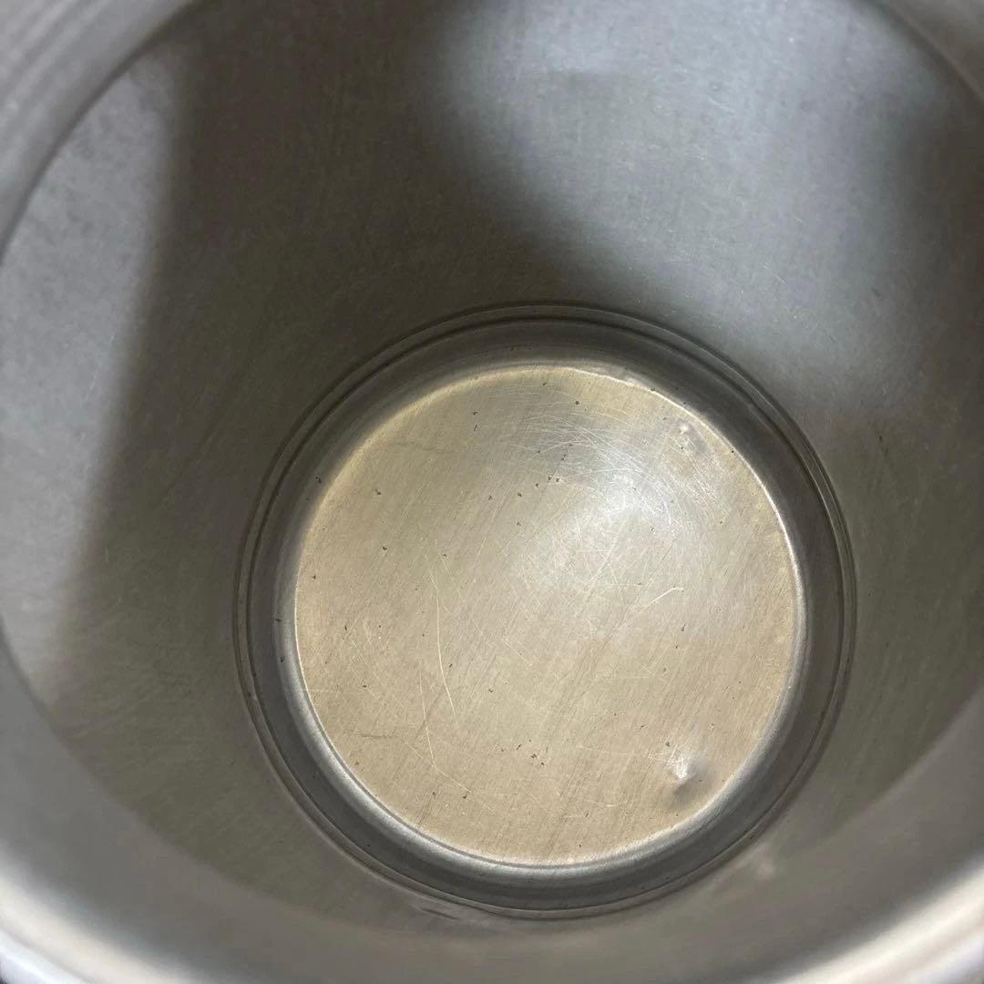 昭和レトロ アルミ製ミルク缶 アンティーク 古道具 米びつ