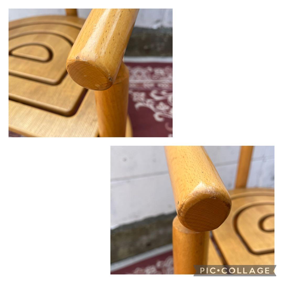 古家具ビンテージ品◾️National 木製家具 アームチェア 木製チェア A