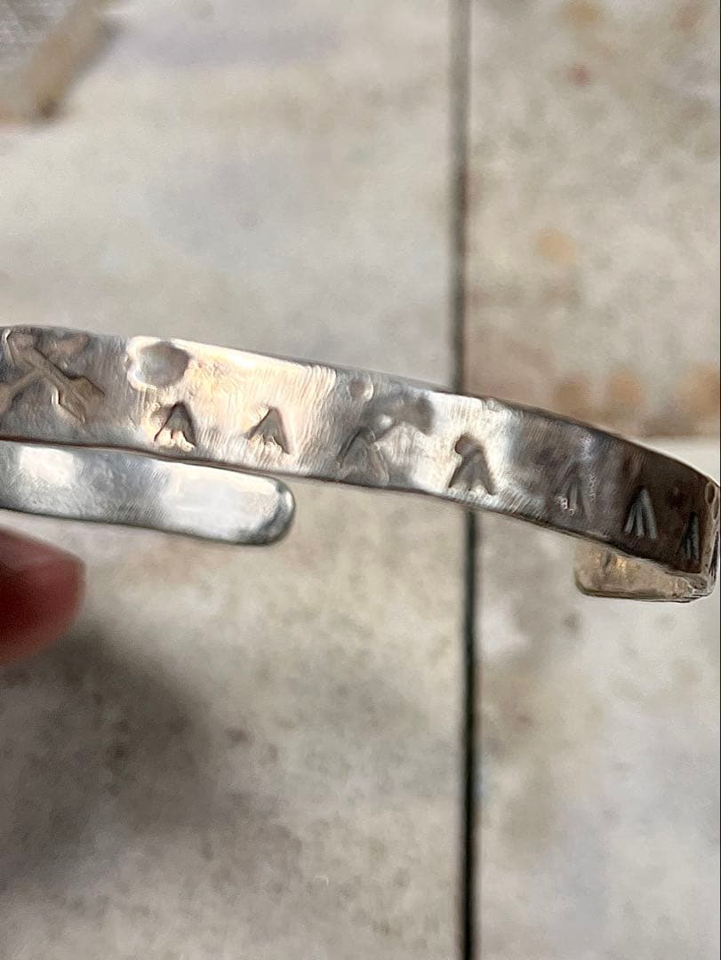 ナバホ族 シルバー バングル navajo シルバー925 950 ゴローズ