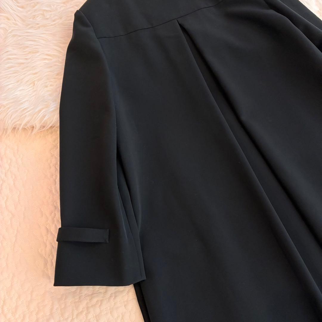 フォクシーニューヨーク♡マットストレッチグログランコート 38 ブラック