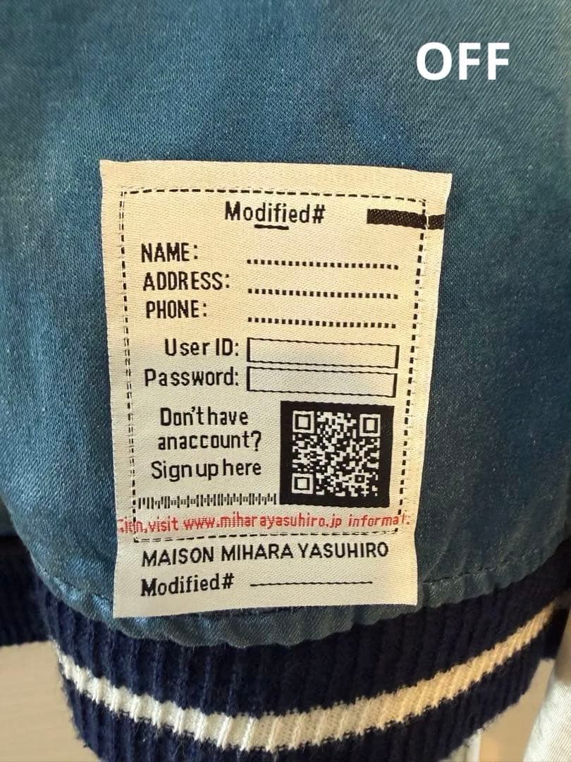 美品！！Maison MIHARAYASUHIRO/メゾン ミハラヤスヒロ/別注
