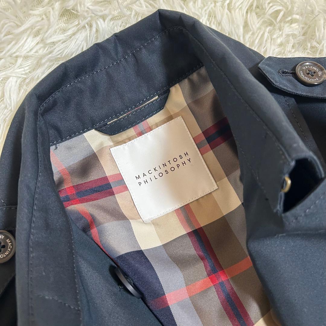 【ほぼ未使用】マッキントッシュ　フィロソフィーハウスチェック裏地　トレンチコート