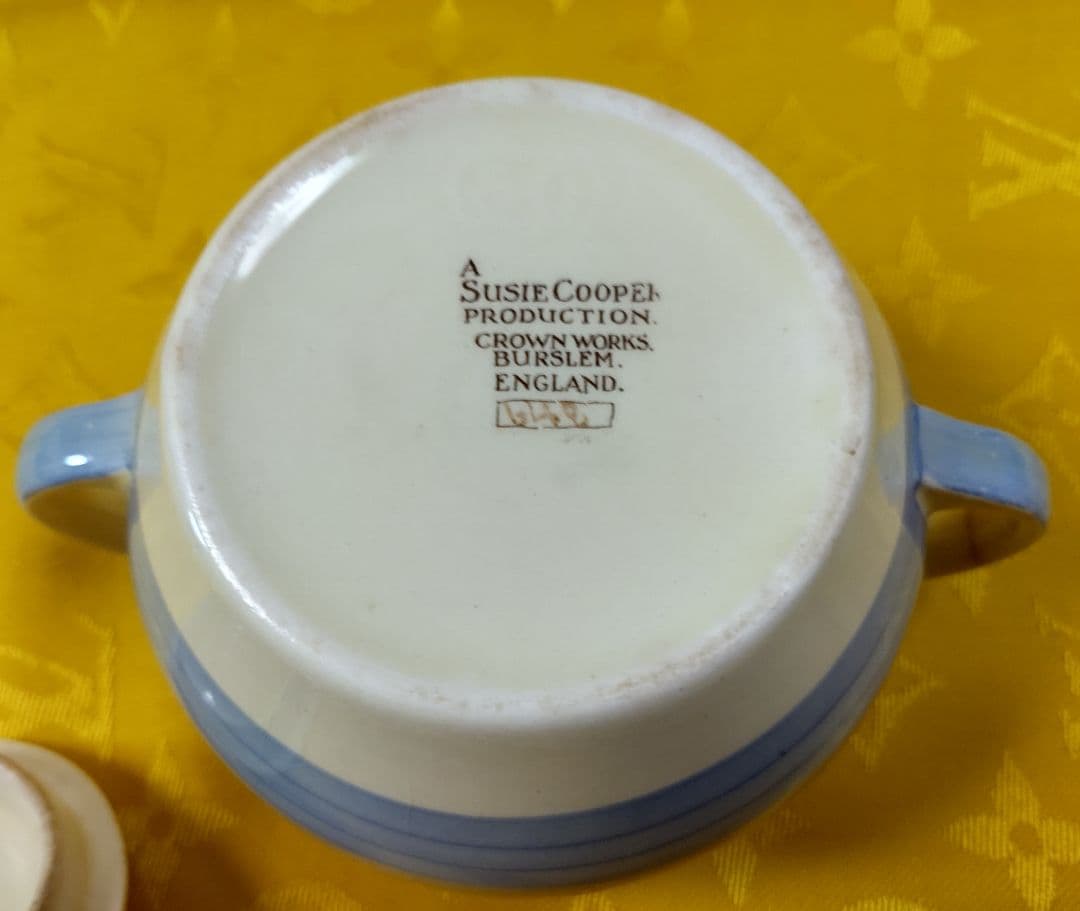 スージークーパー クリーマーとシュガーポット ウェディングリング ２点セット