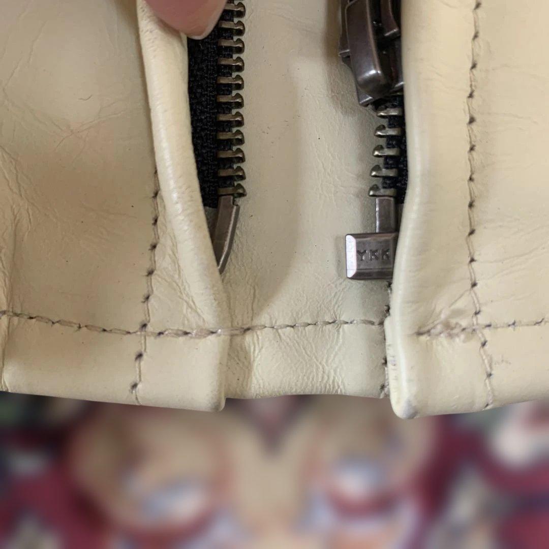 極美品　リューグー　馬革 シングルライダースジャケット　ライナー付き