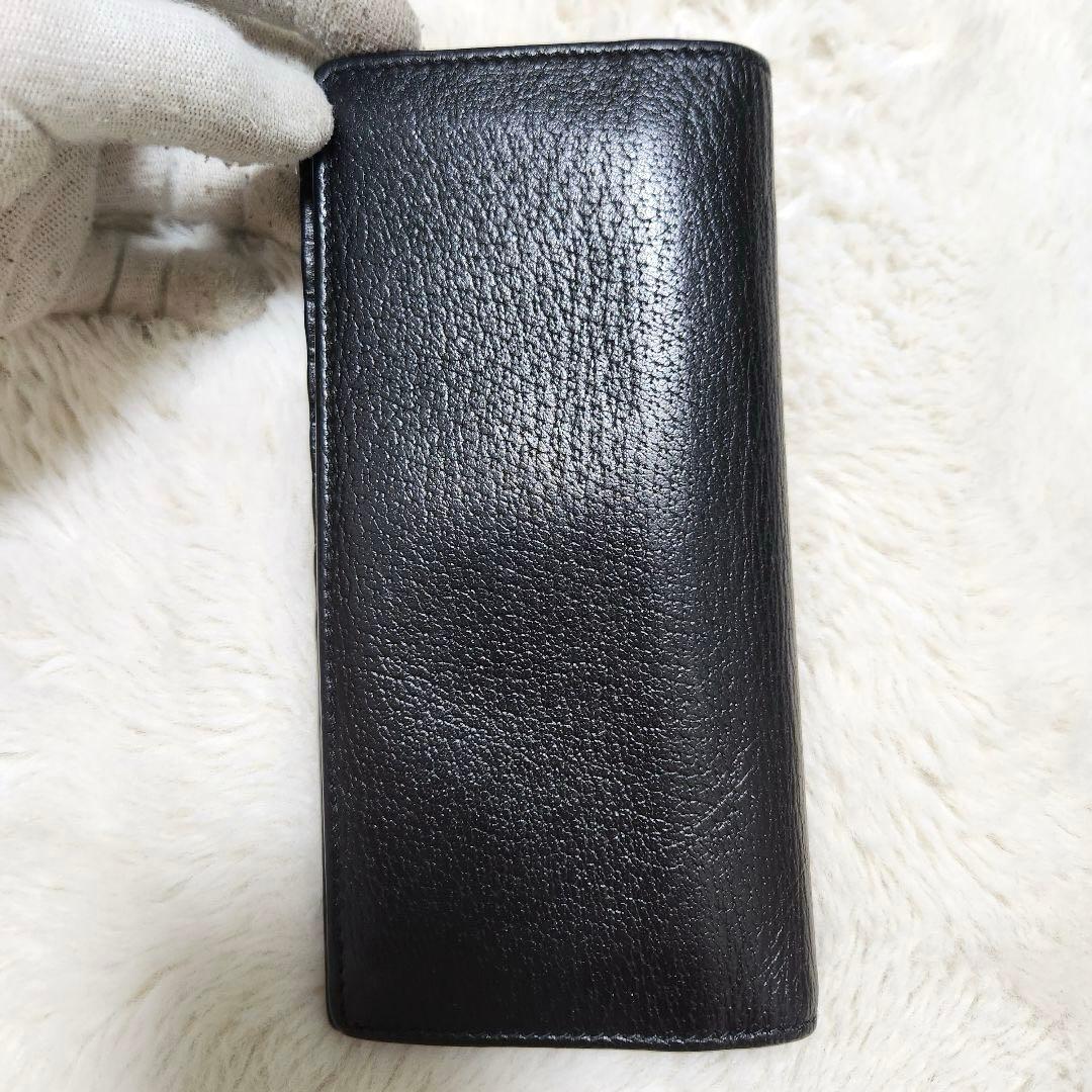 ✨極美品✨グッチ　長財布　二つ折り　小銭入れ　マーモント　ブラック　レザー　黒