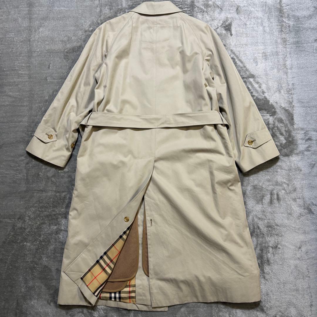 H244 美品✨ バーバリーズ　トレンチコート　ノバチェック　ベルト　ライナー付