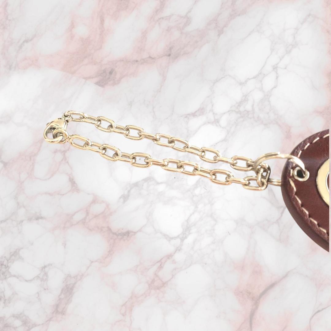 Cartier カルティエ 2Cロゴ バックチャーム キーホルダー レザー