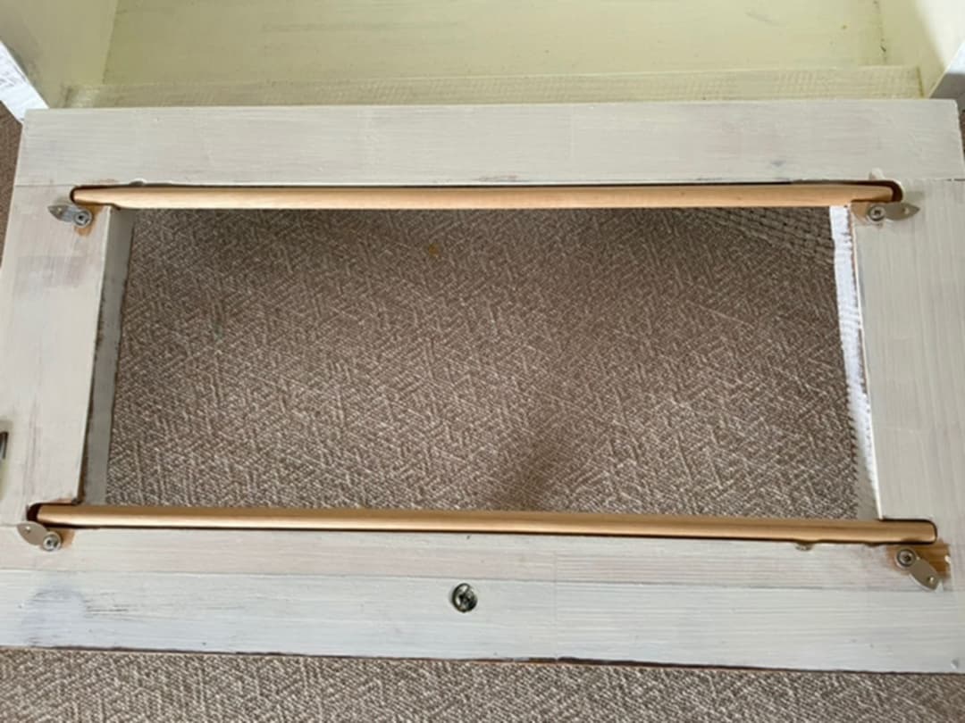 ハンドメイド☆アンティーク風☆シャビーシックなブレッドボックス☆キルト柄