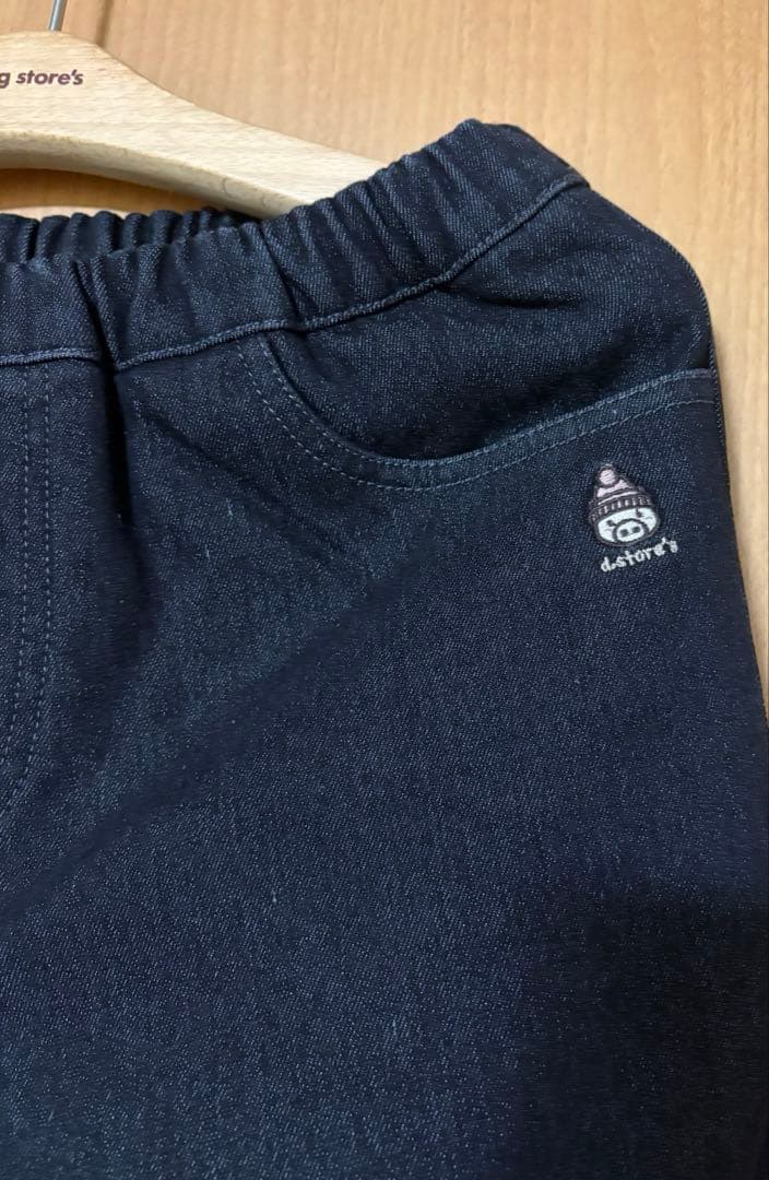 新品、未使用！4624)ドラッグストアーズ 裏フリース　暖かデニムパンツ