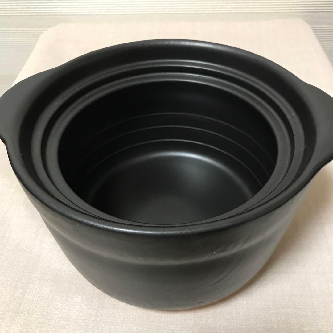 新品未使用　大黒窯ごはん鍋　３合　　　ガスコンロ（直火）
