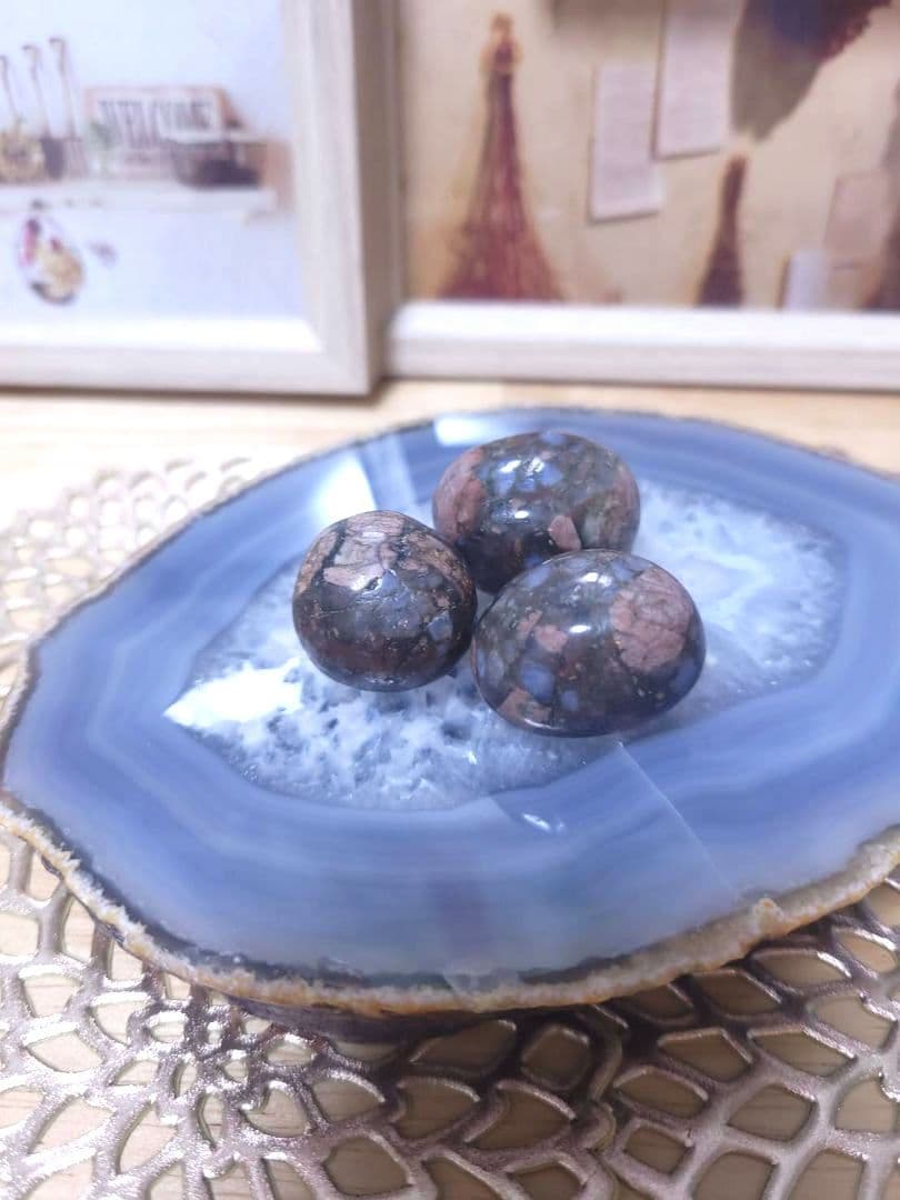 【№14】天然石 ケセラストーン ミニタンブル 原石浄化 ミロナイト ケセラセラ