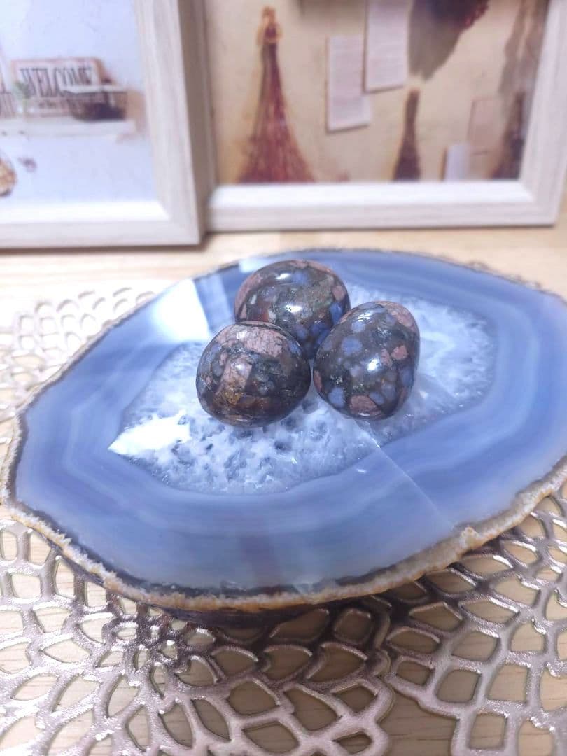 【№14】天然石 ケセラストーン ミニタンブル 原石浄化 ミロナイト ケセラセラ