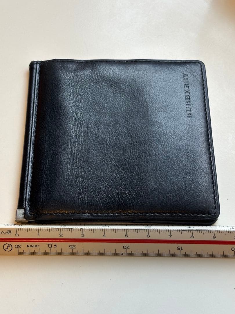 BURBERRY/レザー/ウォレット/マネークリップ/カードケース/バーバリー