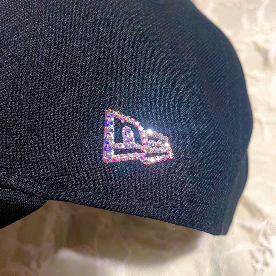 ニューエラ キャップ ラインストーン キラキラ9FORTY オーロラ ブラック
