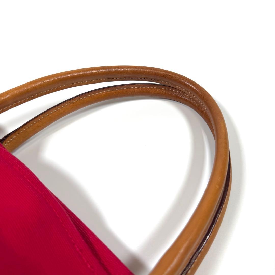 【極美品】【希少】ラルフローレン　トートバッグ　キャンバス　ビッグポニー　レッド