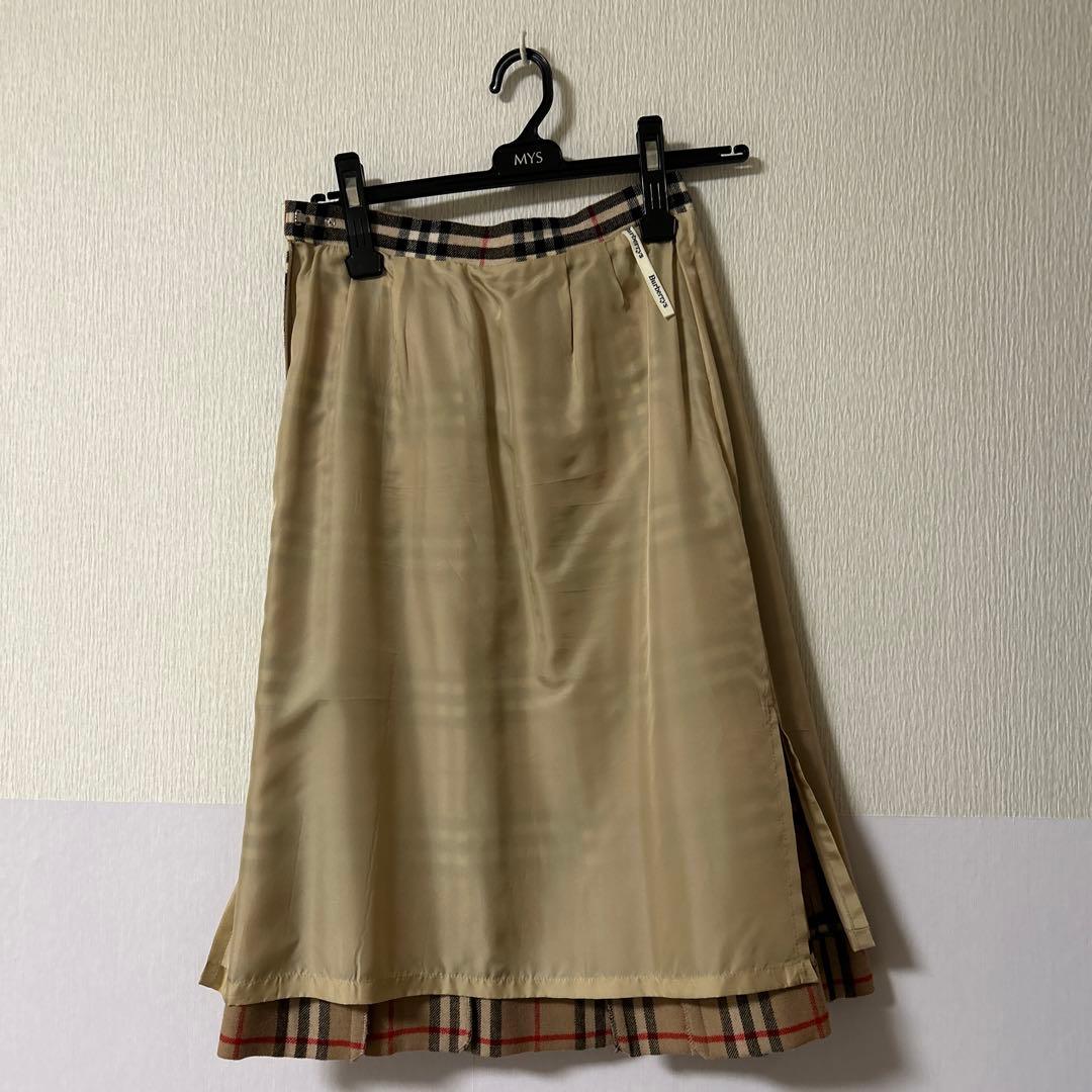 BURBERRY バーバリー チェック プリーツスカート7号サイズ