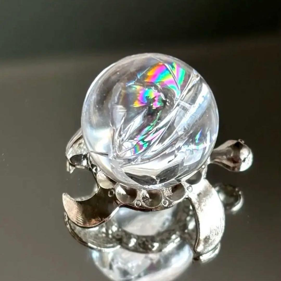 商談中2個セット‼️激虹アイリスクォーツ ミニスフィア 25.2mmと24.2mm