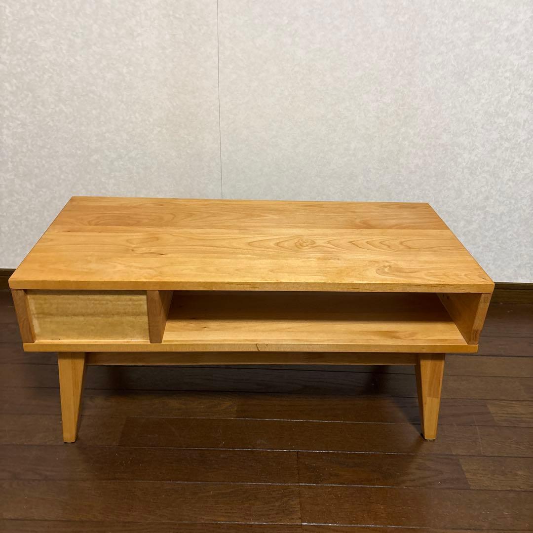 【美品】ベルメゾン 天然木 テレビラック テレビボード アルダー材