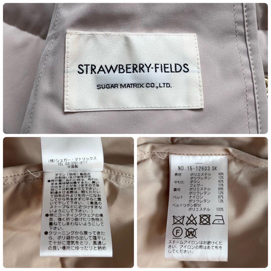 ストロベリーフィールズ 25AW エアリータフタ美シルエットダウンコート