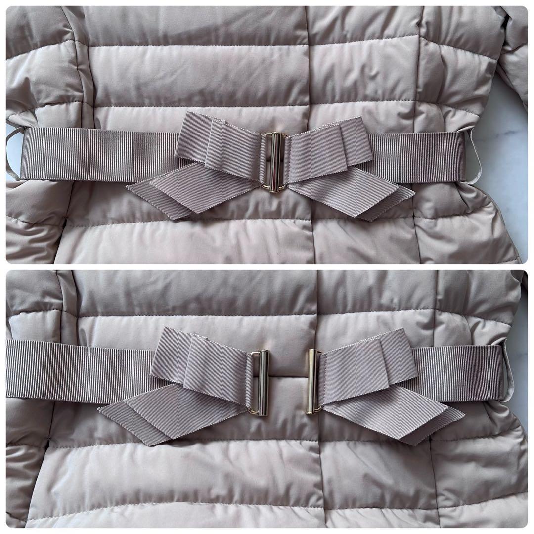 ストロベリーフィールズ 25AW エアリータフタ美シルエットダウンコート