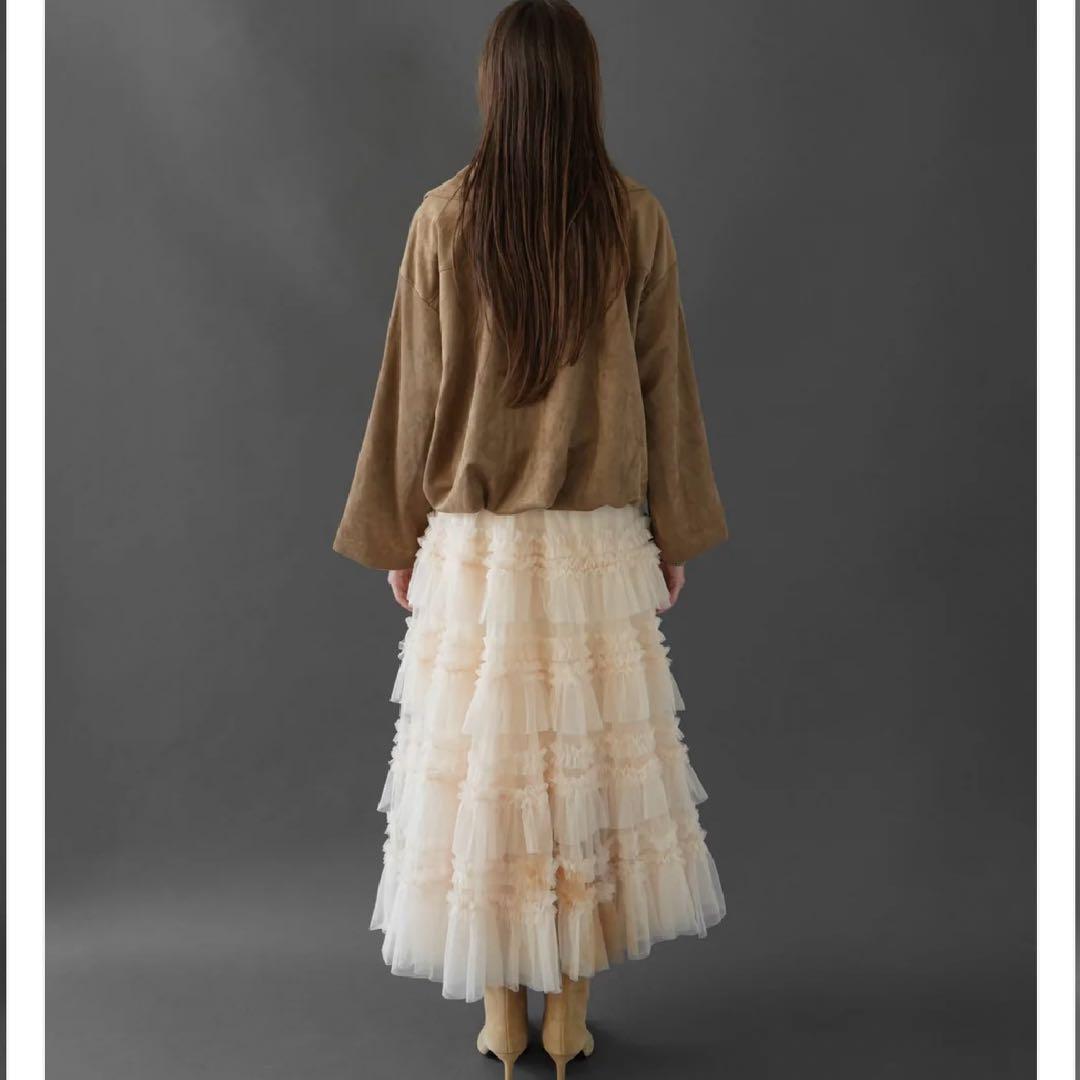 ran　acka tulle long skirt チュールスカート