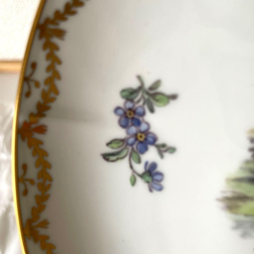 ＊Juriane Marie＊精緻画・金縁・Ｗ窯印・１５cm・ Cop