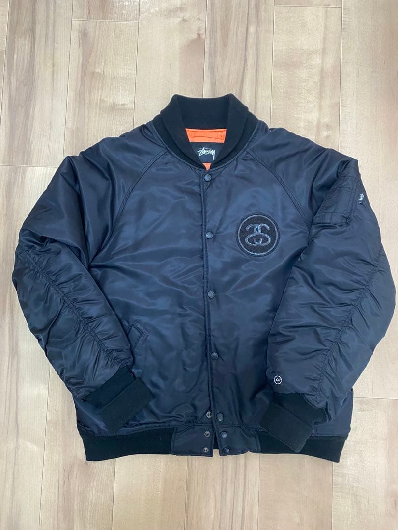 STUSSY FRAGMENT MA-1 ブラック