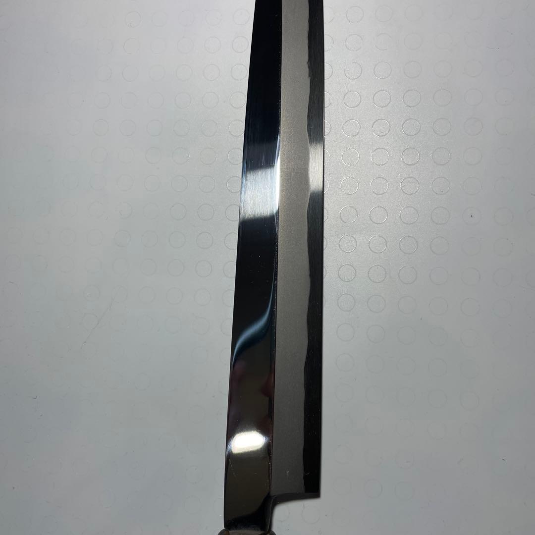 一竿子忠綱　柳刃 青鋼 鞘付き　未使用品