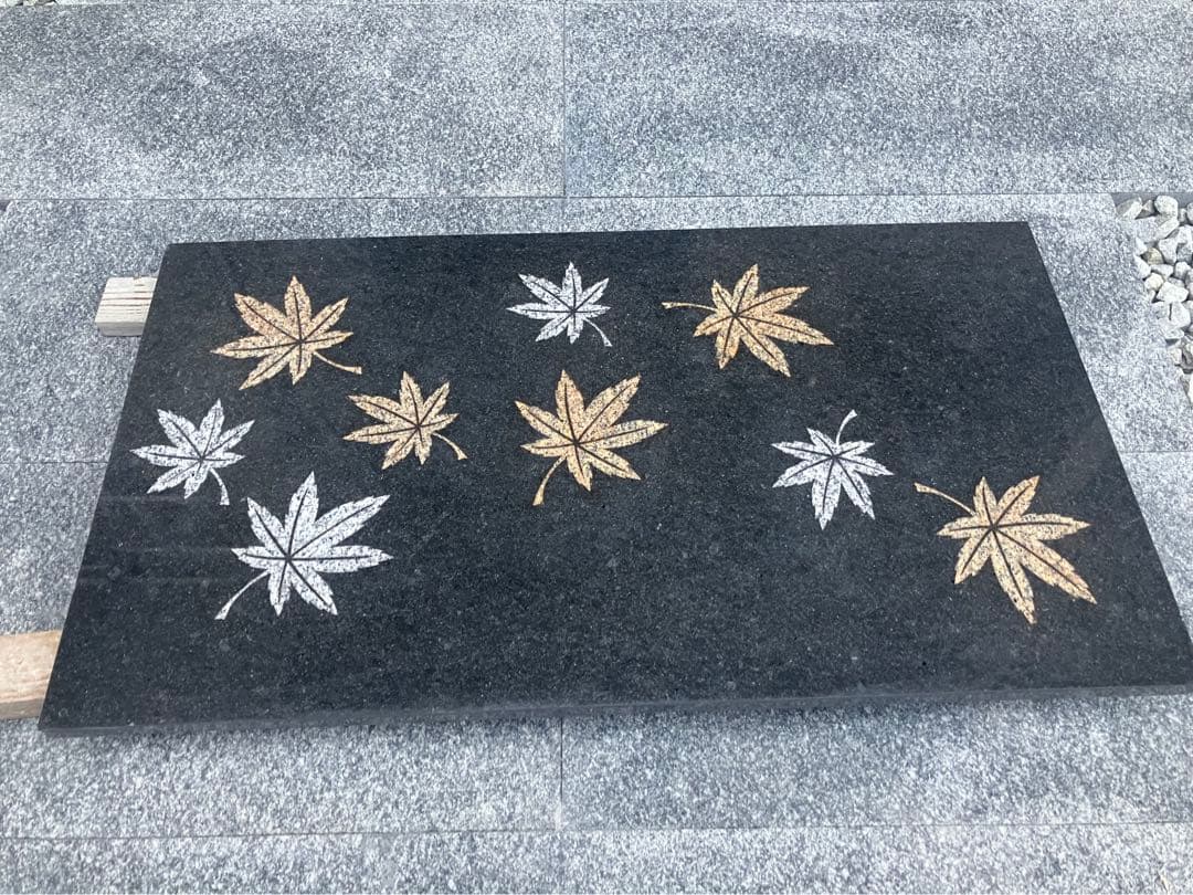 大理石プレート　天然石プレート　飾り台　飾りプレート　アート