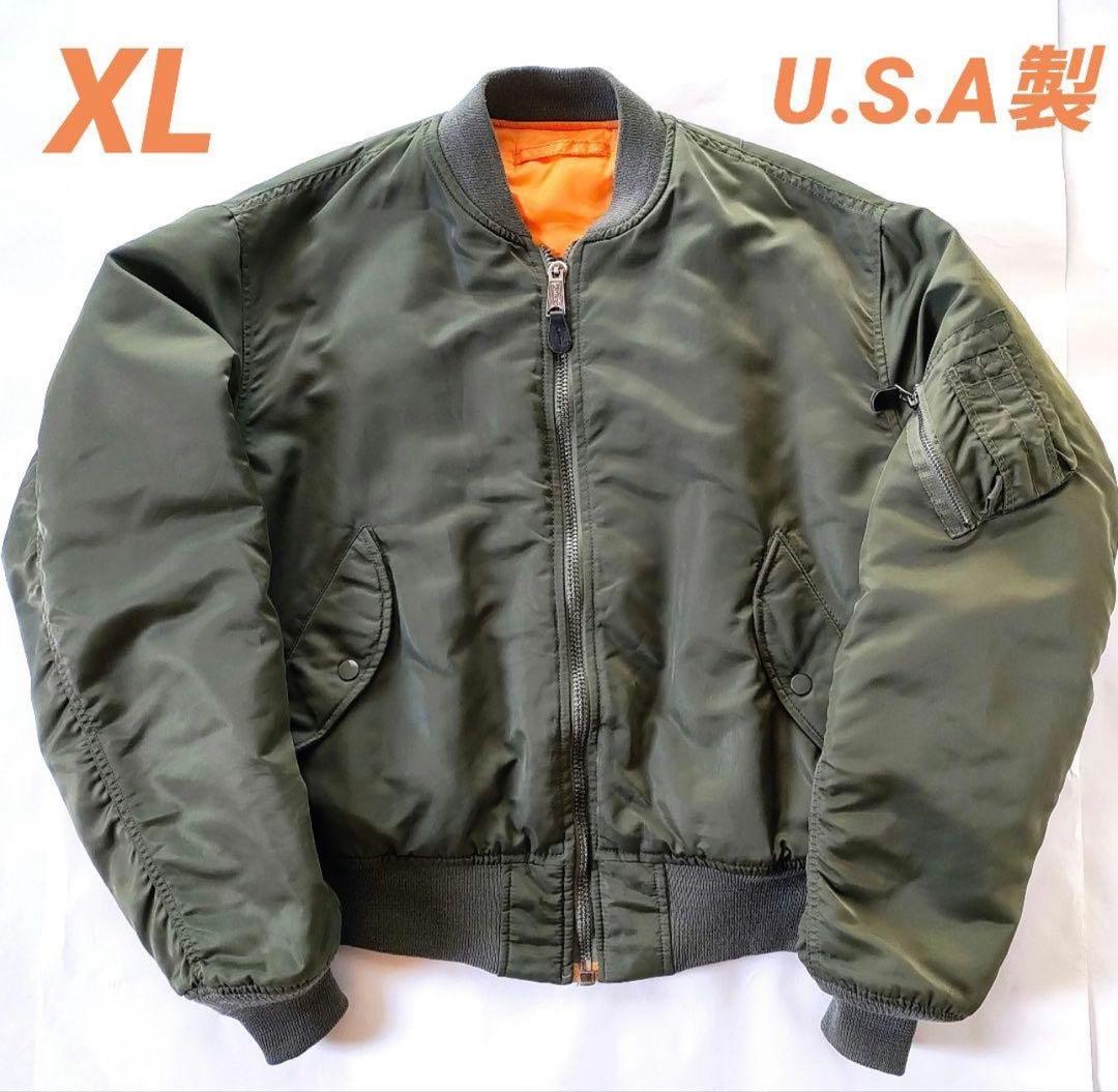 MA-1 フライトジャケット U.S.A製 XL オリーブ
