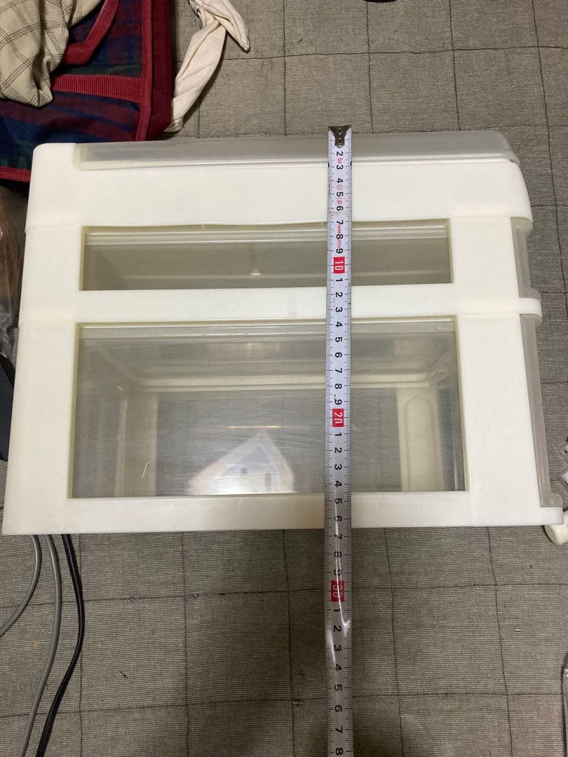 ハローキティーフラワー柄 クリア収納ボックス