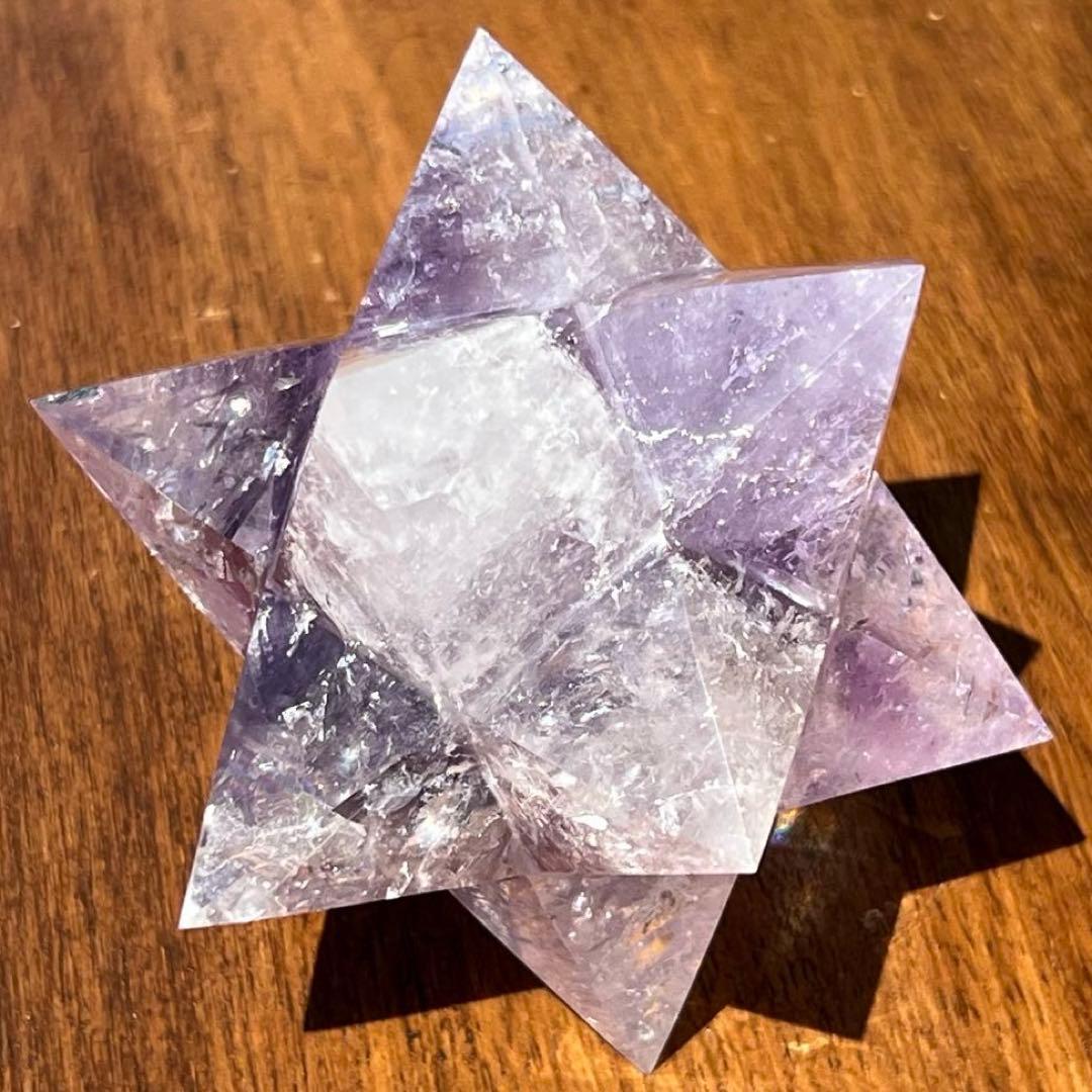 ✳️専用‼️☆価値ある逸品☆透明度と美々クラック☆究極形状☆アメジスト アステロイド