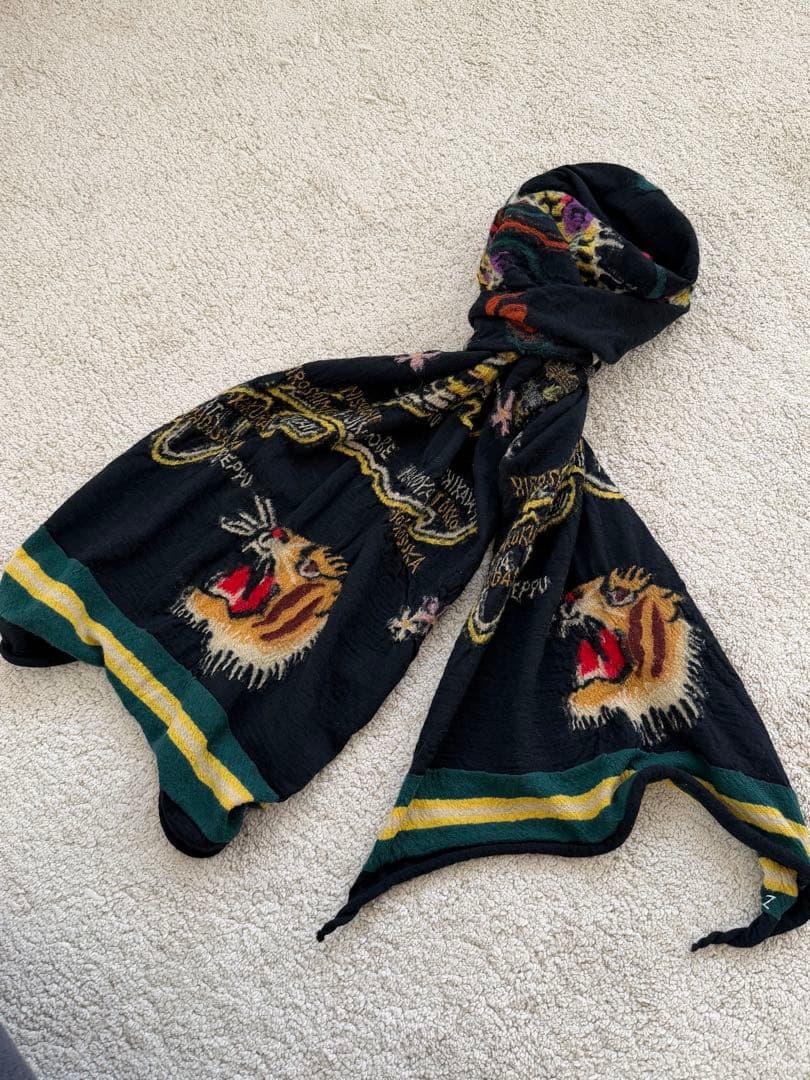 KAPITAL 縮絨ウールマフラー ストール　 スーベニア