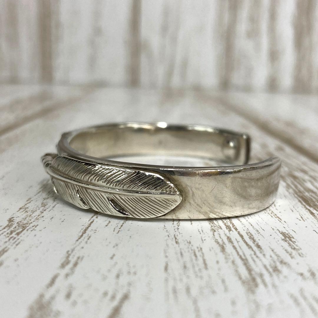 ra-2154) RED MAN レッドマン シンボルフェザーバングル シルバー