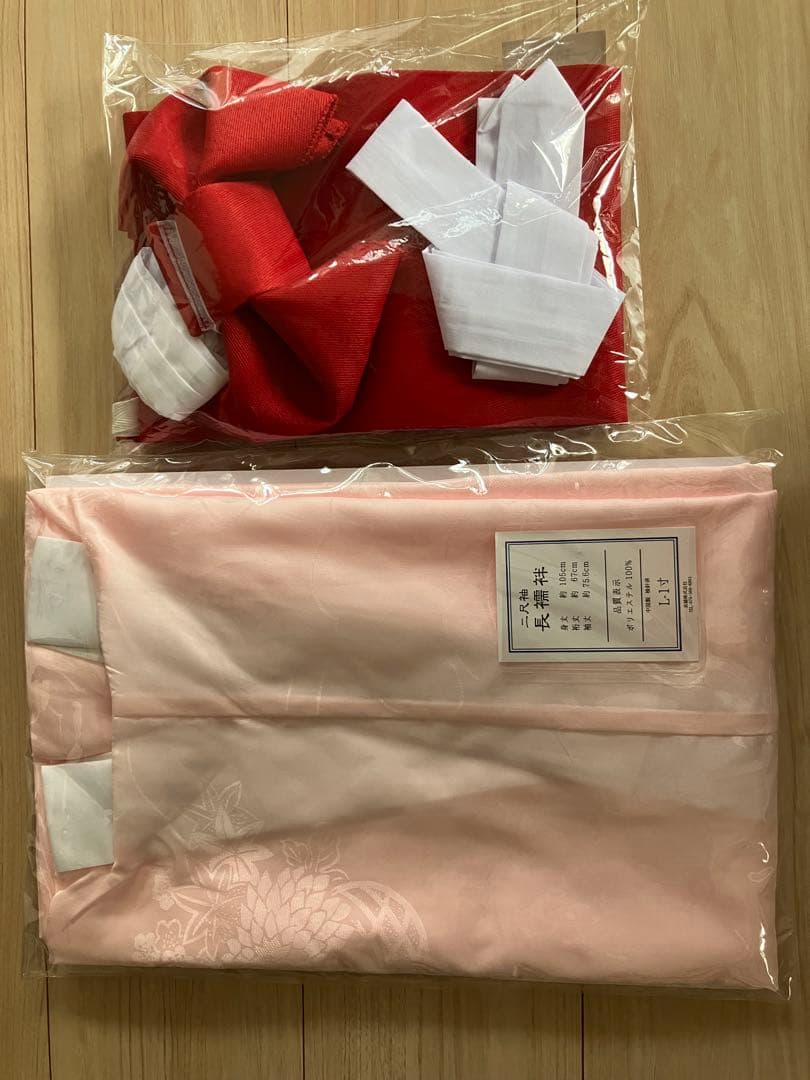 子供用　袴　４点セット　簡易着付け　卒業式　　花曇りに古菊