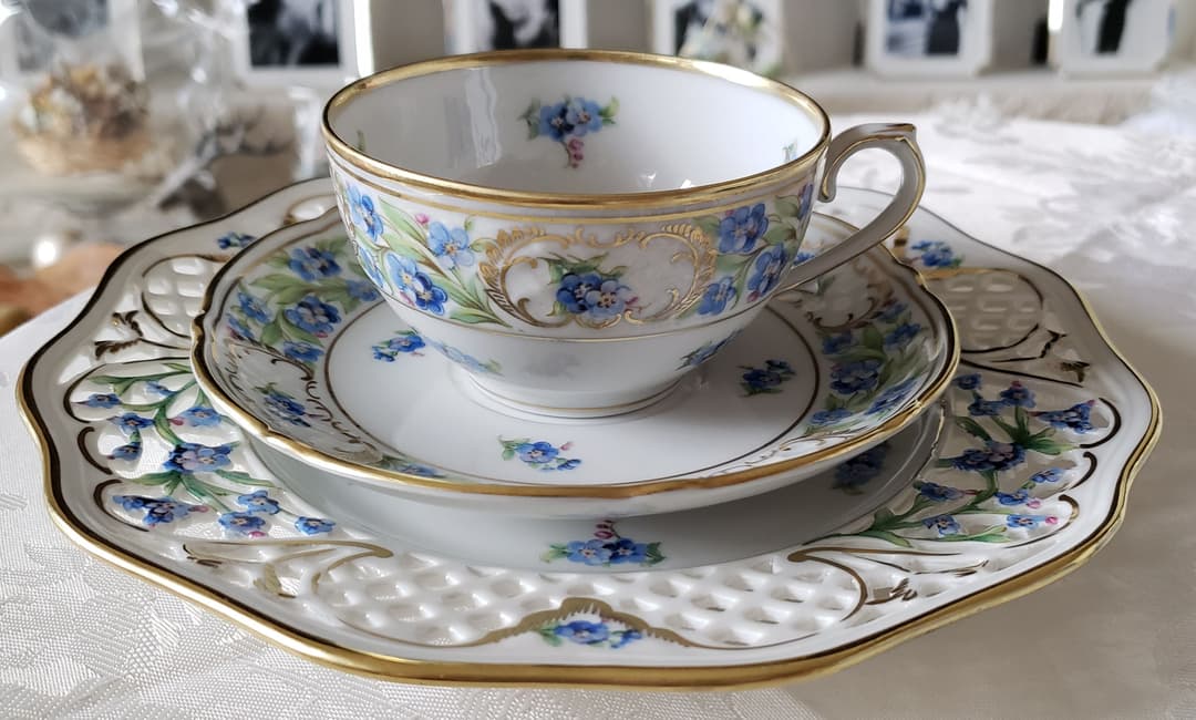 シューマン ⑲ ババリア 勿忘草 ピアス プレート 21.5cm