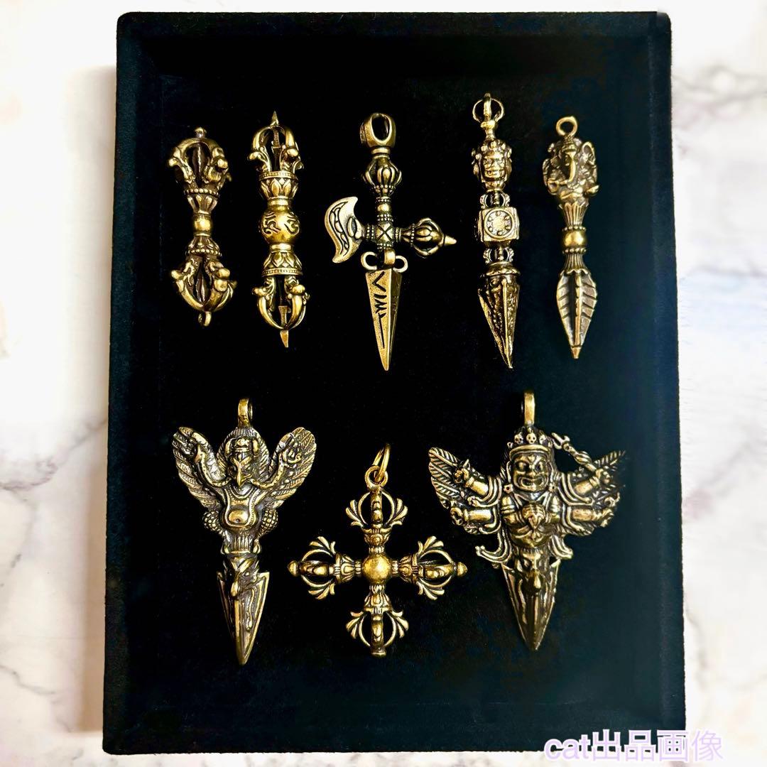 チベット密教法具 五鈷杵 バジュラ カツマ 独鈷杵 カルタリ プルパ 金剛杭