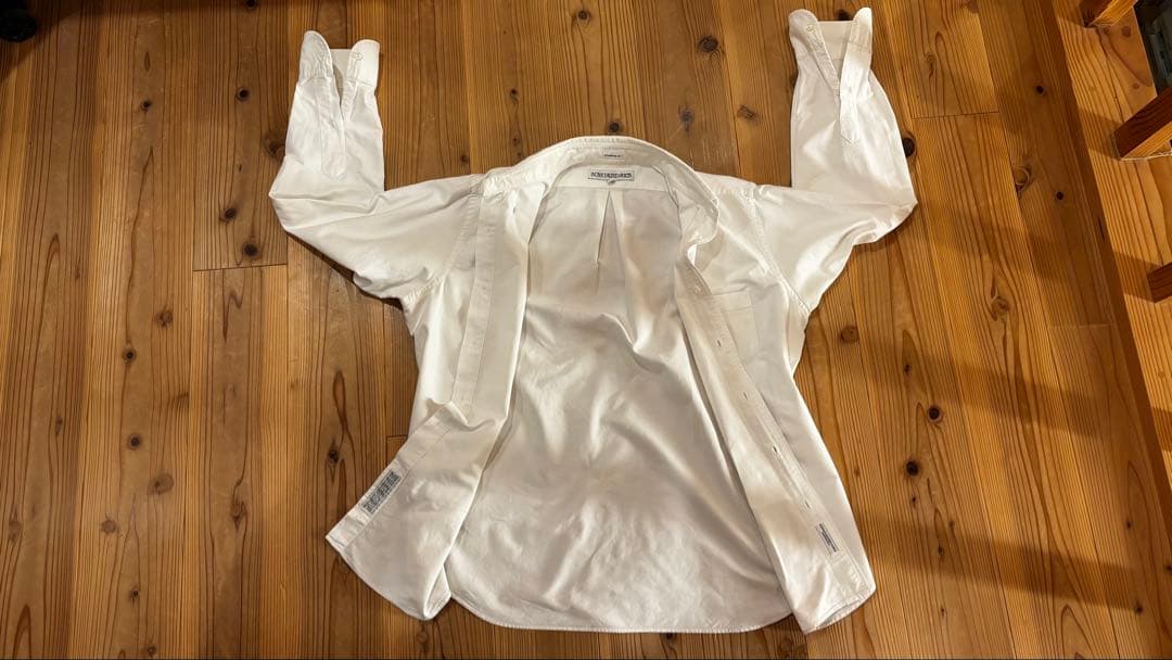 インディビジュアライズド ボタンダウン白シャツ 16-33 　Lサイズ