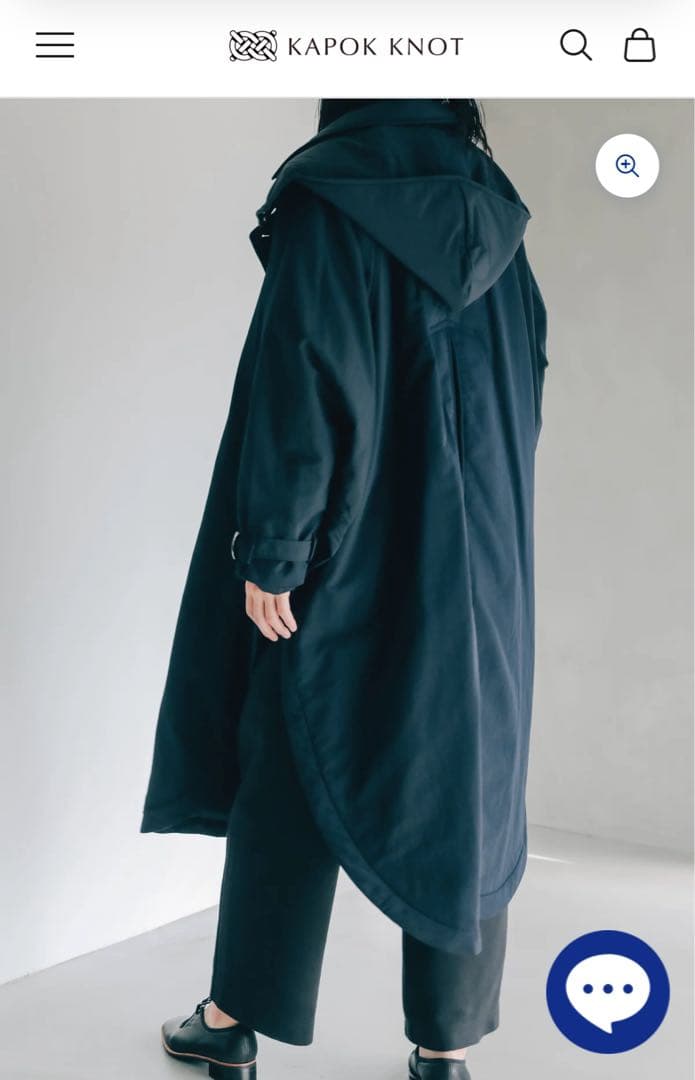 KAPOK KNOT ポンチョコート-Unisex