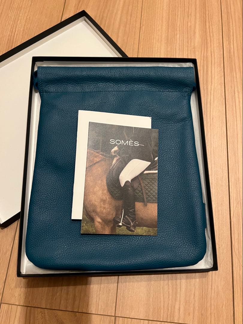 ソメス SOMES ピッコラ キンチャク バッグ 巾着 レザー 牛革 PL-61